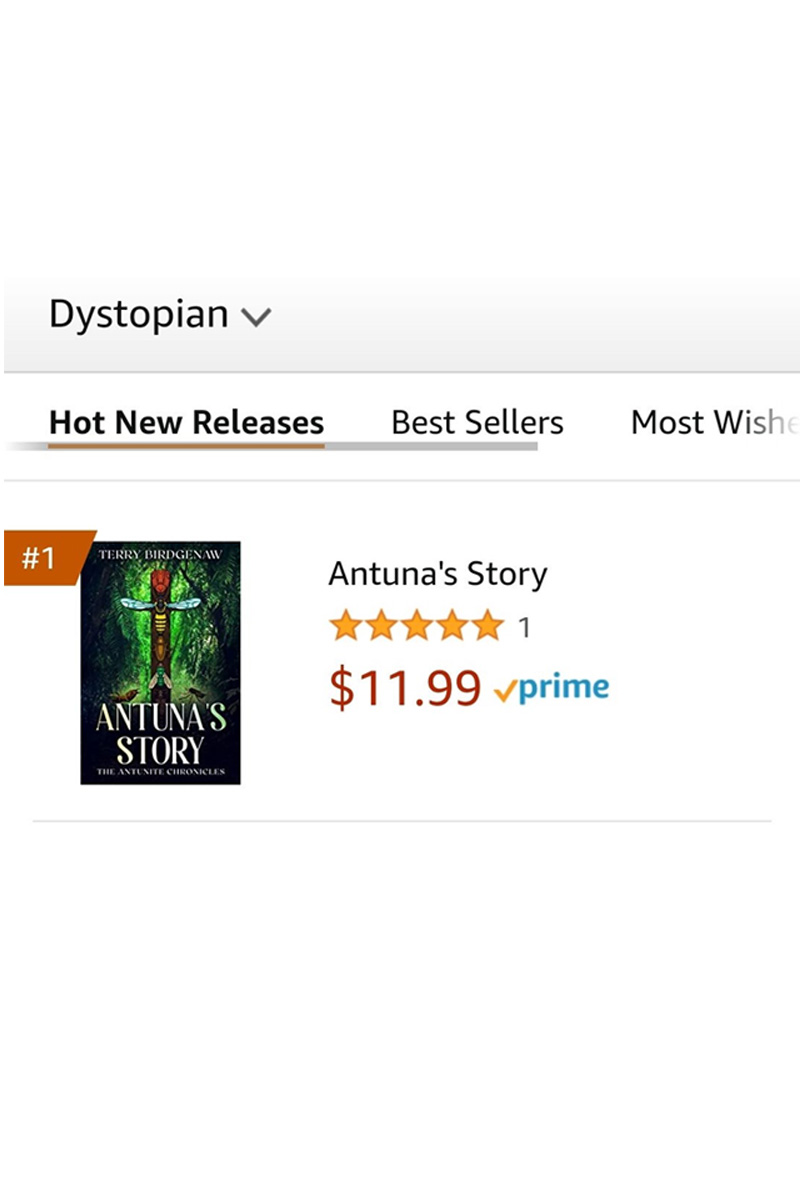 Antuna's Story number one ranking on Amazon